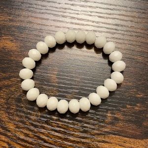 White bead ermish bracelet